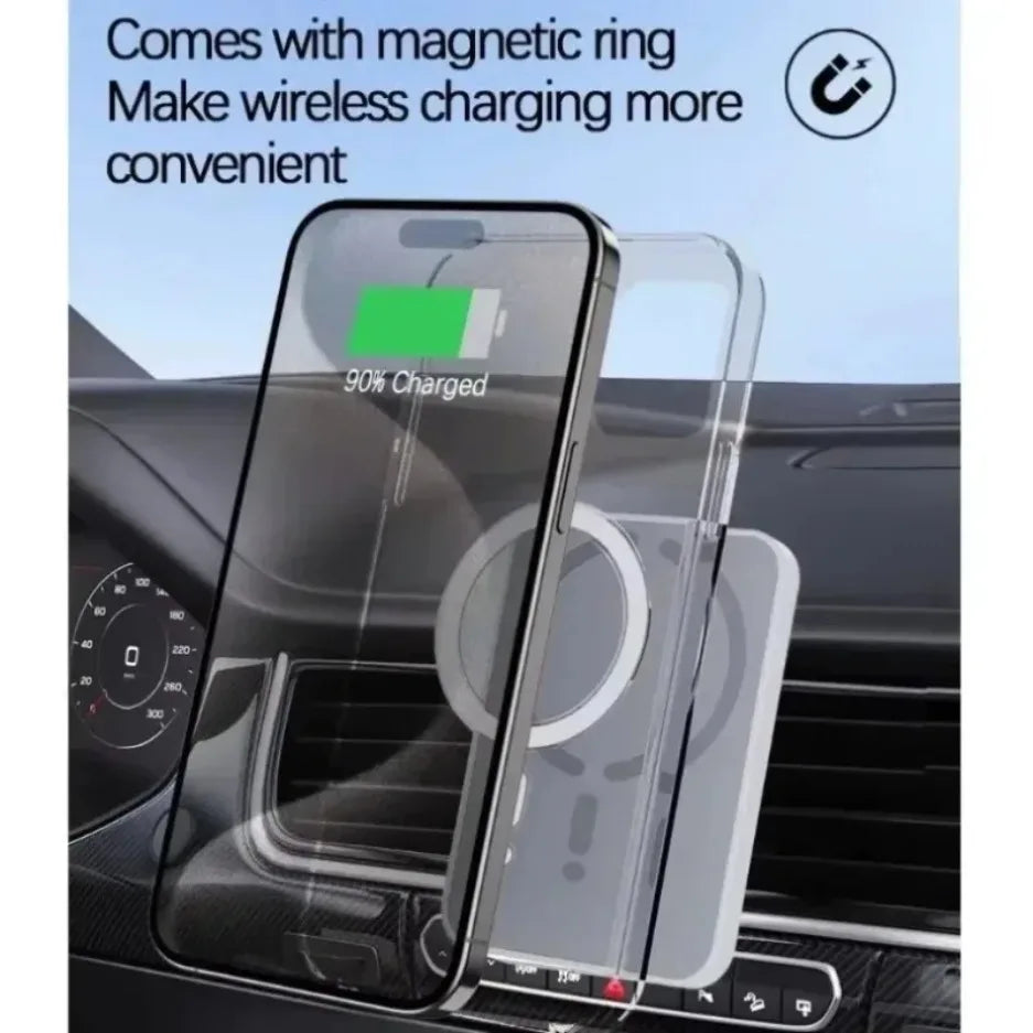 Soporte Magnético para Auto con Carga Inalámbrica MagSafe 15W