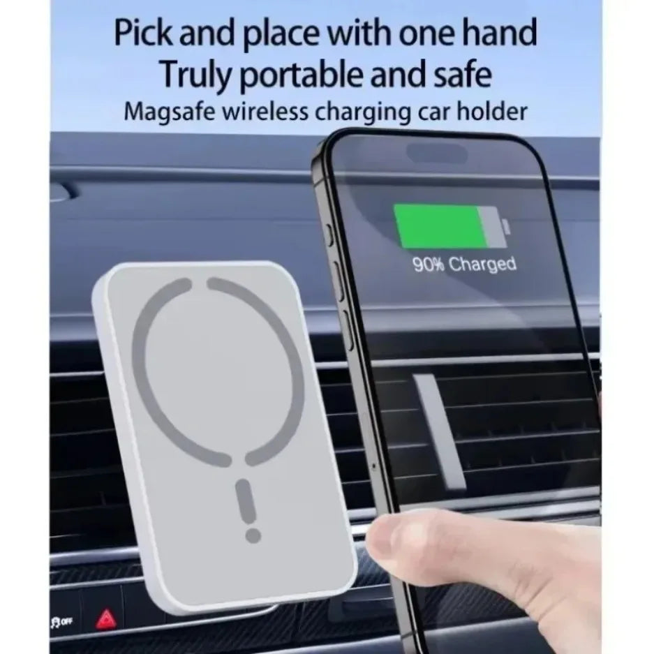Soporte Magnético para Auto con Carga Inalámbrica MagSafe 15W